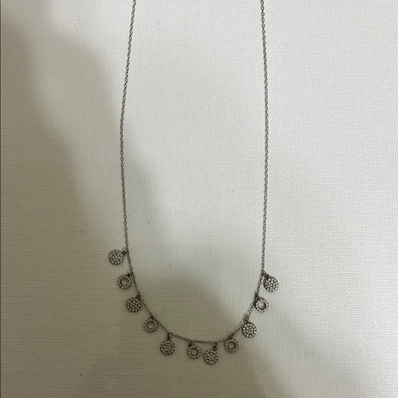 Elegant Sterling Silver Necklace with CZ Accents - Picture 1 of 2